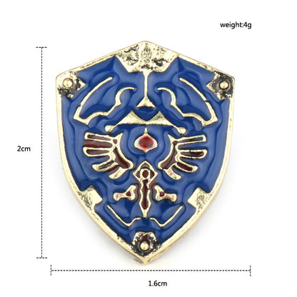 The Legend of Zelda: Breath of the Wild Skjold Pin Brosje 12 Pakke