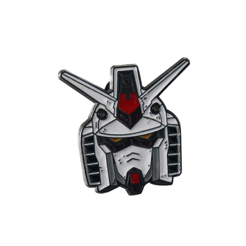 Anime Gundam Metal Badge Brooch 8 Pack