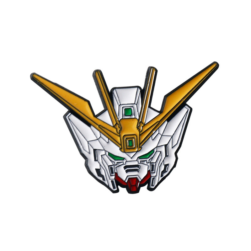 Anime Gundam Metal Badge Brooch 8 Pack