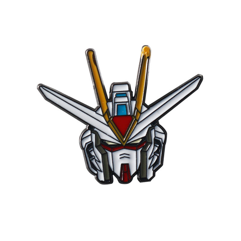 Anime Gundam Metal Badge Brosje 8 Pakke