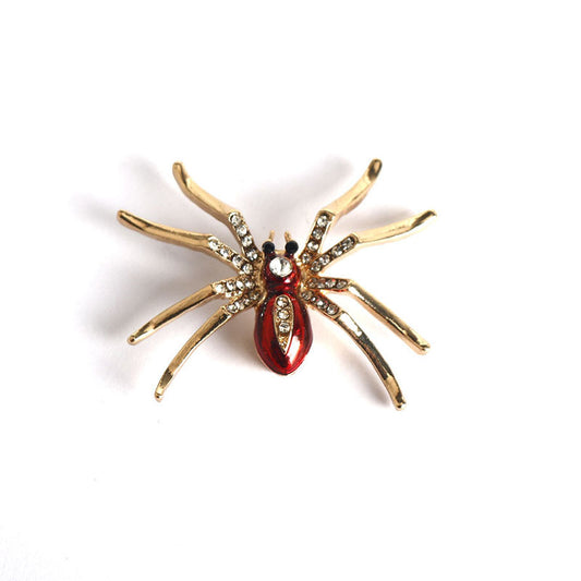 Broche de Aranha de Diamante Brilhante 2PCS