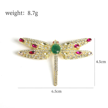 Funky Diamant Libelle Legering Brosje Pin 2 Pakke