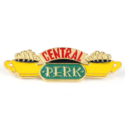 Alfinete de Metal da Casa de Café Central Perk 2PCS