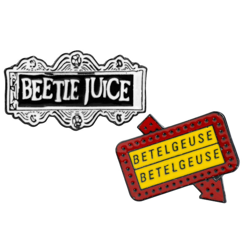 Broche en alliage Beetlejuice Betelgeuse - Pack de 4