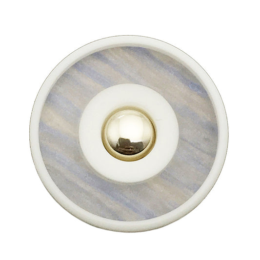 17,5/20/22,5 mm Rund Dual-Tone Resin Metallknapp med 20 stycken