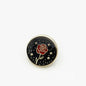 17.5/22.5mm Rose Round Metal Buttons with Shank 12pcs