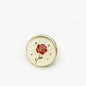 17.5/22.5mm Rose Round Metal Buttons with Shank 12pcs