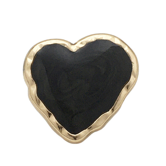 15-25mm Irregular Enamel Heart Shaped Metal Buttons 20pcs