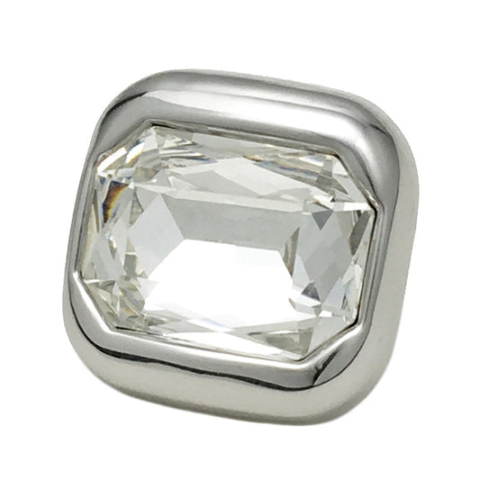 17,5/22,5mm Firkantede Metall Krystall Diamant Knapper Gull Sølv Champagne 10stk