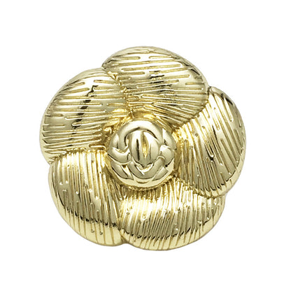 17,5/20/22,5mm Vintage Gold Silber Kamellienblume Metallknöpfe 20 Stück