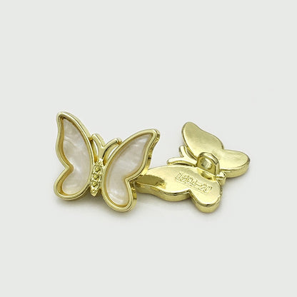 20mm Vintage 3D Butterfly Metal Buttons for Women's Outerwear 12pcs