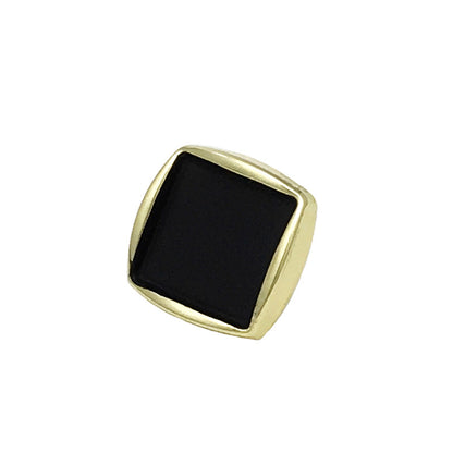 Botones de costura de metal dorado minimalista cuadrado de 10 mm, 30 piezas