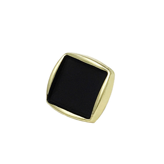 10mm Quadrat Minimalistische Gold Metall Cuff Nähknöpfe 30 Stück