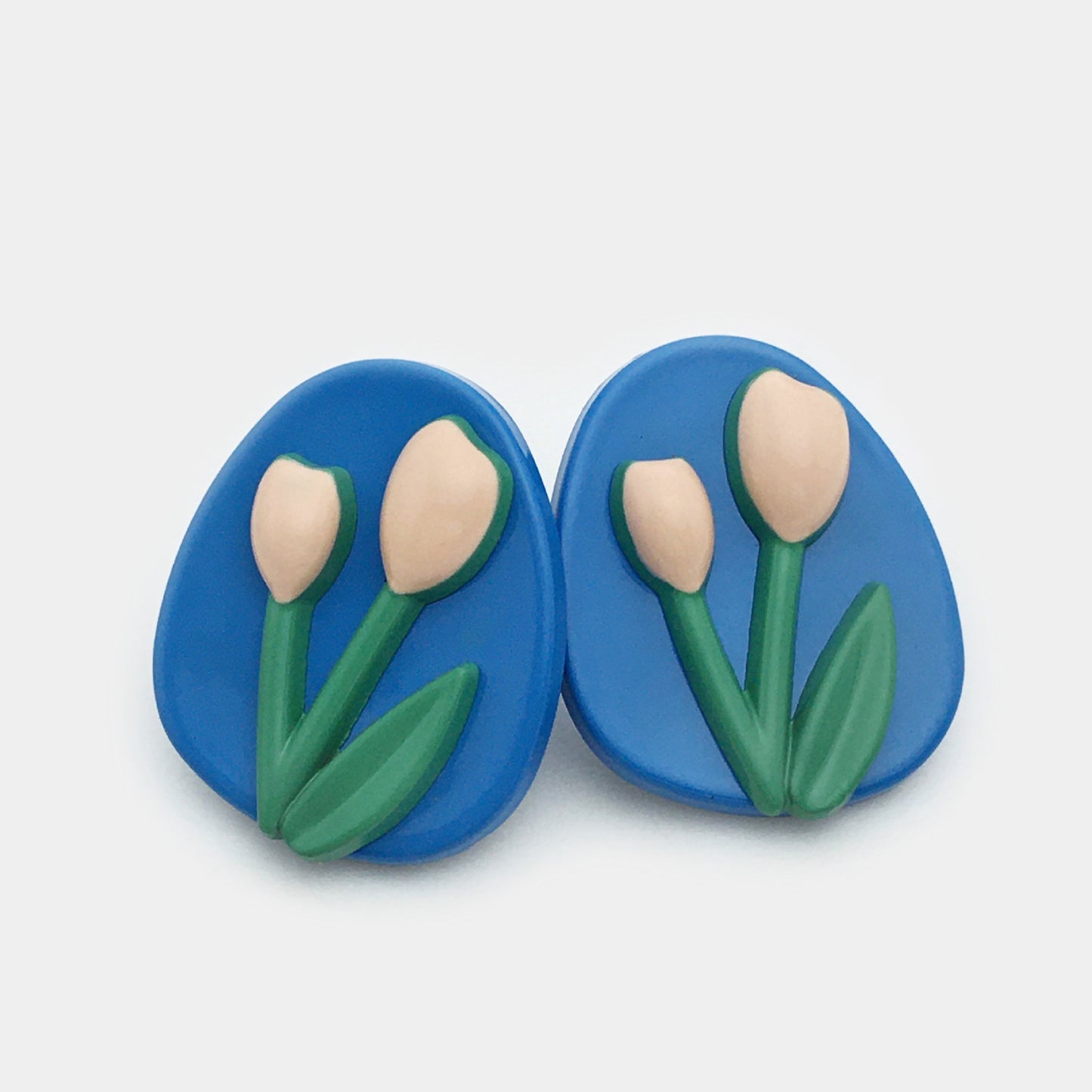 20mm Ovális Tulipán Fém Gombok Kötött Kardigánokhoz 25 Csomag (5 Szín)