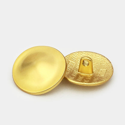 20/25mm Frosted Gold Round Raised Metal Buttons 20pcs