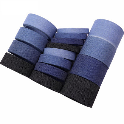 10mm/16mm/25mm/40mm Denim Fabric Edge Binding Ribbon 10 Yards