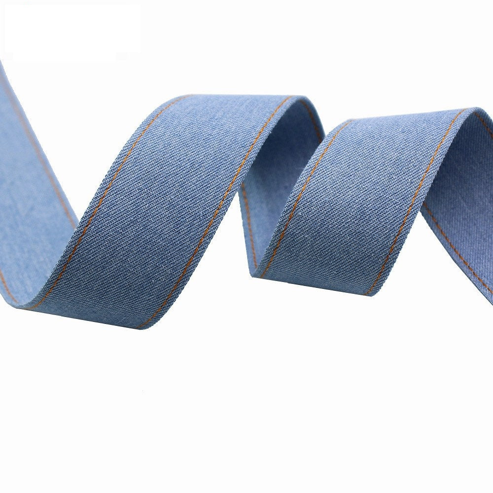 10.9 Yards (10 Meters) Denim Fabric Ribbon for DIY Crafts