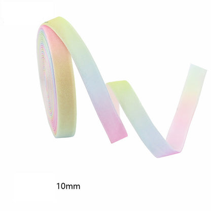 10/25/38MM Velvet Gradient Candy Color Ribbon 3 Pack