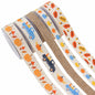 16mm Cotton Harvest Ribbon with Pumpkin Truck Design 5 Pack