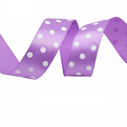 25mm Polka Dot Double-Sided Satin Ribbon 12 Color