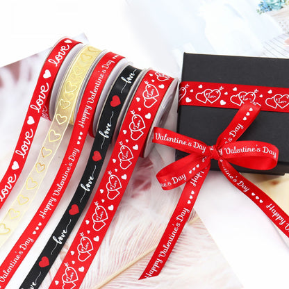 10/16mm Valentine's Day Love Ribbon 10 Pack