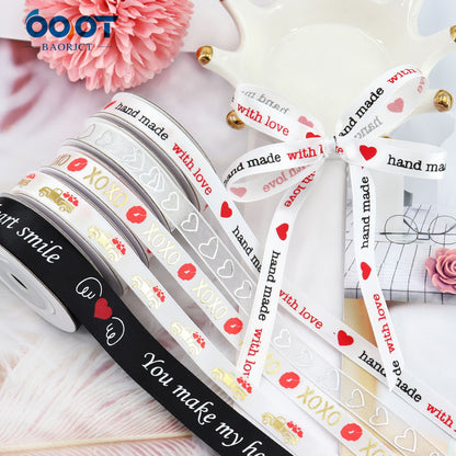 10/16mm Valentine's Day Love Ribbon 10 Pack