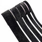 10/16/19/25/38mm Black Velvet Ribbon with Gold Edge 5 Pack