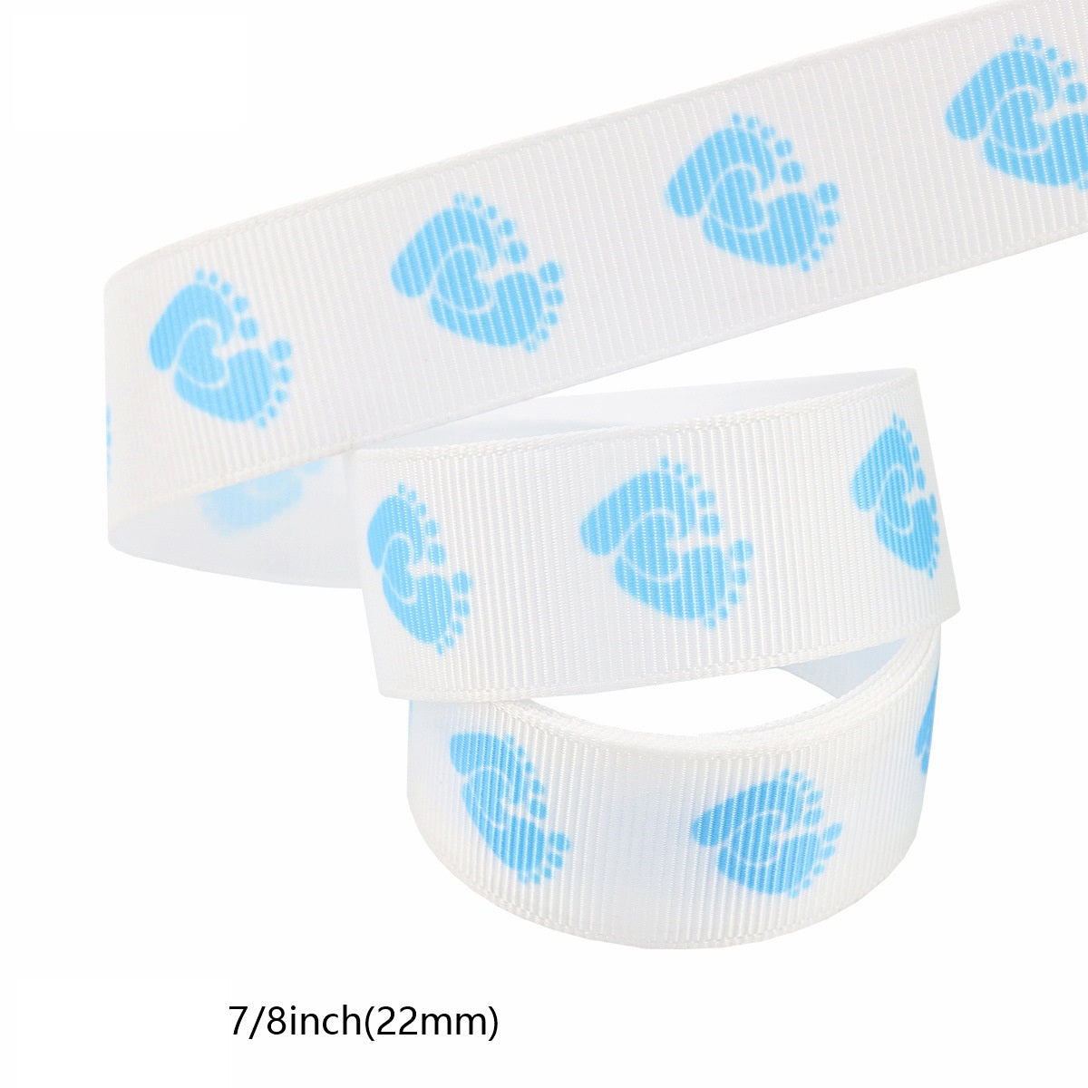 22mm Blue Boy Birthday Party Decor Ribbon 8 Pack 40 Yards (5 Yards per Roll)