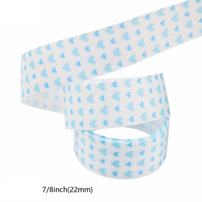 22mm Blue Boy Birthday Party Decor Ribbon 8 Pack 40 Yards (5 Yards per Roll)