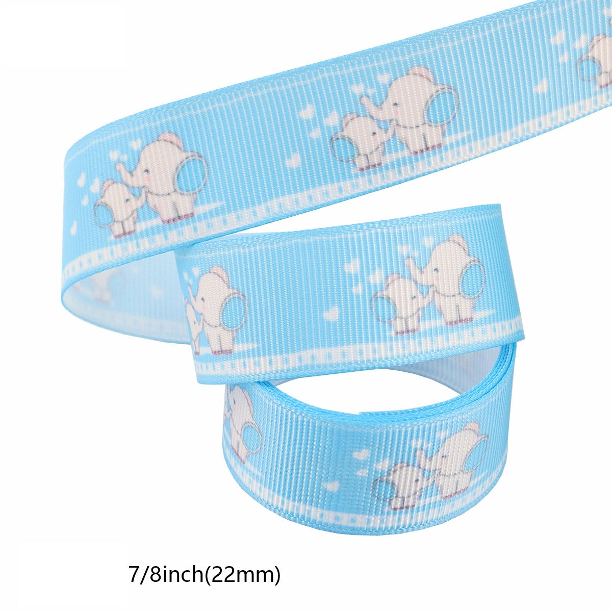 22mm Blue Boy Birthday Party Decor Ribbon 8 Pack 40 Yards (5 Yards per Roll)