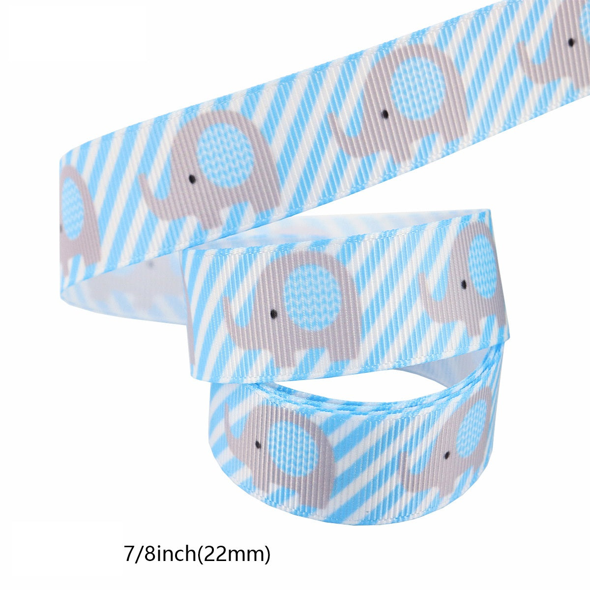 22mm Blue Boy Birthday Party Decor Ribbon 8 Pack 40 Yards (5 Yards per Roll)