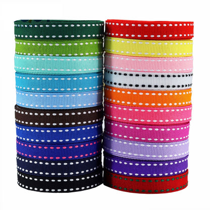 10mm Striped Ribbon Set 20 Colors (5 Yards per color)