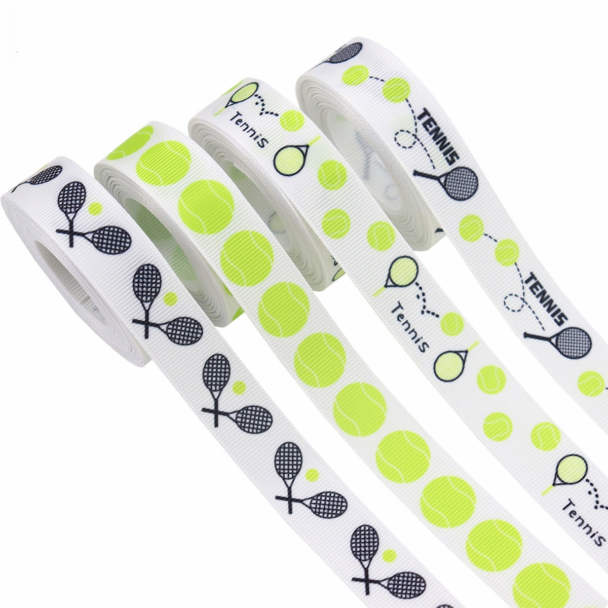 19mm Tennis Grosgrain Ribbon Cheerleader Hair Decorative 4 Pack