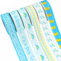 22mm Blue Boy's Party Ribbon 6 Color Pack