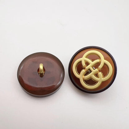 Boutons à tige en résine chinoise en forme de trèfle à quatre feuilles de 17,5 mm, paquet de 48 (8 styles)