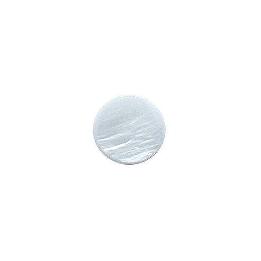 Boutons de chemise ronds en coquille blanche naturelle de 15 mm avec trous cachés