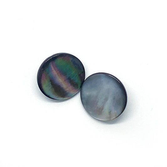 11.5-20mm Natural Black Shell Shank Buttons