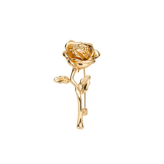 Gouden Rozen Broche Corsage Reversspeld 2 stuks