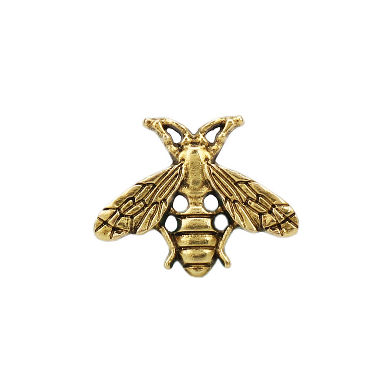 Broche épinglette rétro en forme d'abeille, badge décoratif pour costumes pour hommes, 12 pièces