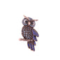 New High-End Blue Owl Brooch for Women - Scarf Decoration 5pcs