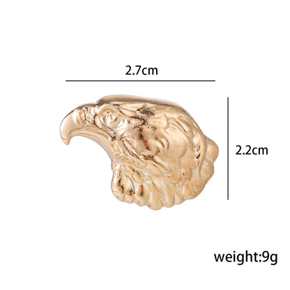Spilla da uomo a forma di testa d'aquila 3 pezzi