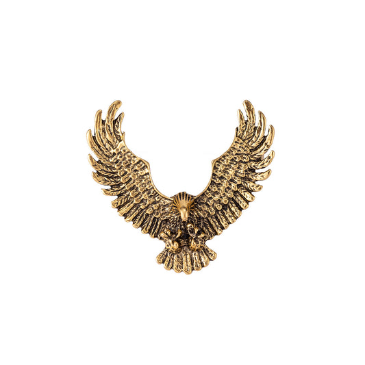 Broche Badge Aigle Rétro Vintage Or Argent Étalé 3pcs