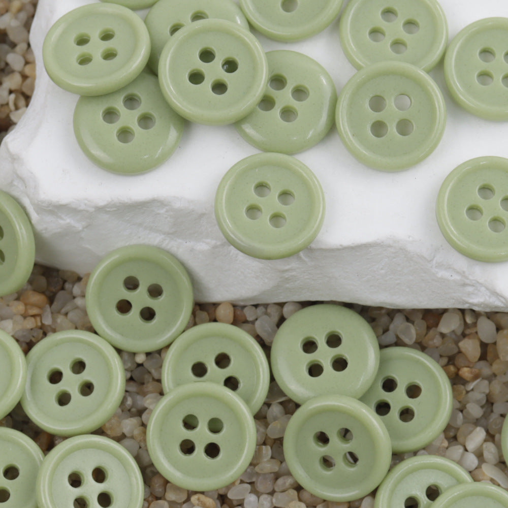 11.5/12.5mm Dopamine Colored Urea Buttons for Children's Clothing 50pcs