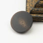 15-30mm Black and Coffee Colored Natural Texture Flat Real Horn Shank Buttons 10pcs