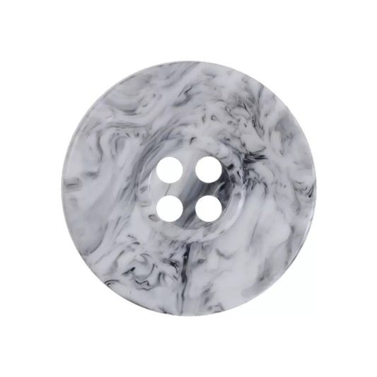 15-30mm Chinese Style Ink White Gray Imitation Marble Pattern Resin Buttons