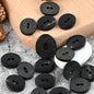 25mm Oval 2 Hole Japanese Style Horn Buttons with Cut Textures for Suits 10PCS