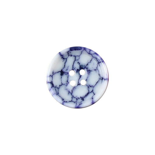 15-25mm Round 4 Hole Colorful Urea Buttons with Imitation Marble Pattern