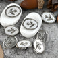 18/23mm Gold Silver Tulip Oval Metal Shank Buttons for Sweater Cardigans 20pcs