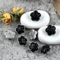 14mm French-Style Small Floral 3D Exquisite Metal Resin Buttons with Shank 12pcs