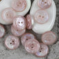 11.5/15/20mm Gorgeous Glowing Pink Blue Purple Flower Shaped Resin Buttons